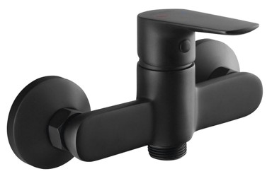 AQUALINE Zidna kuhinjska slavina LOTTA 3/4", bez izljeva, mat crna